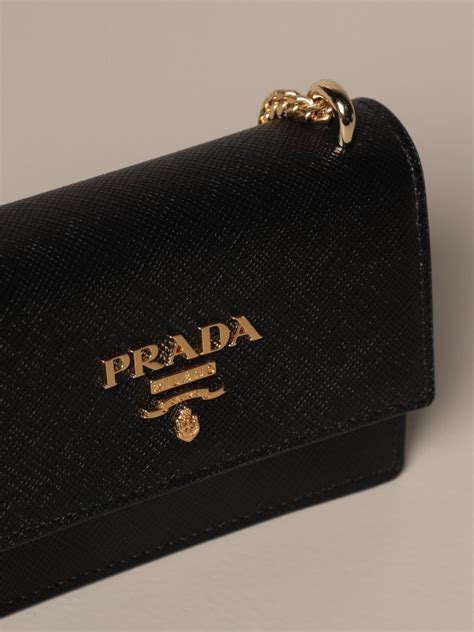 prada leather mini-pouch black|prada mini bags for women.